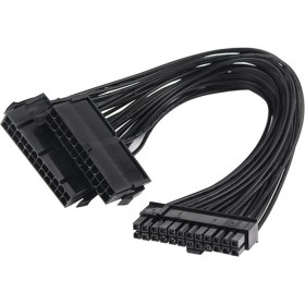 Resim Streak Anakart 24 Pin Atx Dual Psu Çoklayıcı Adaptör Mining Kablosu 
