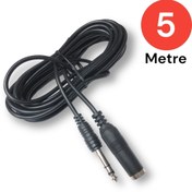 Resim Tek-İş 6.3 Mm Jak Stereo Kablo Erkek - Dışı 5 Metre 