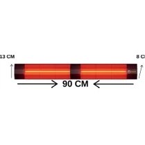 Resim Dış Mekan Halojen Soba Infrared Isıtıcı 4000W 