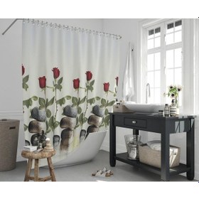 Resim Zethome Jackline Banyo Duş Perdesi 12005 Tek Kanat 1X120X200 Çok Renkli 