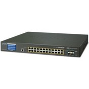 Resim Planet PL-GS-5220-24P4XVR 24 Port Gigabit PoE 4 Port SFP+ 400W Po 