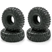 Resim Lemestar 1/10 Rc Araçları İçin 4 Adet Kauçuk Lastik - Trx4 Scx10 90046 90047 Cc01 Uyumlu, 125mm Çap, 48mm Genişlik Bjm155 F Modeli 