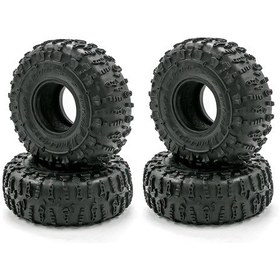 Resim Lemestar 1/10 Rc Araçları İçin 4 Adet Kauçuk Lastik - Trx4 Scx10 90046 90047 Cc01 Uyumlu, 125mm Çap, 48mm Genişlik Bjm155 F Modeli 