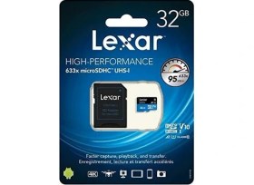 Resim Dora Shopping Lexar Microsdhc Kart 32GB Uhs-I Performance 633X U1 100MB/S 