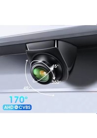 Resim Pramit Geri Görüş Park Kamerası 1080p Ahd 170 Derece Balık Gözü 360 Dönen Ahd-cvbs Park Çizgi Ayarlı 