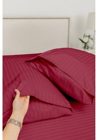 Resim Vionel Home Pamuk 2’li Çizgili Saten Yastık Kılıfı 50 x 70 cm 