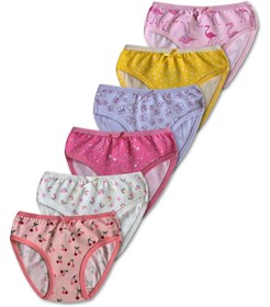 Resim GizaKids %95 Pamuklu Kız Çocuk Slip Külot İç Çamaşır 6lı Set 