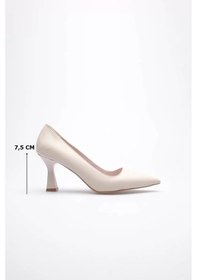 Resim Trendella Bej Topuklu Kadın Stiletto Tr20ms02c Siyah 