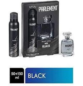 Resim Genel Markalar Parlement 50 Ml Black Erkek Parfüm + 150 Ml Deodorant Seti 