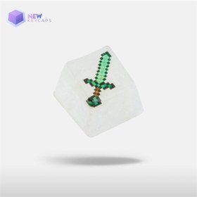 Resim New Keycaps Minecraft Tuşu Mekanik Klavye Tuşu Artisan Keycaps 