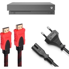 Resim POPKONSOL Xbox One X Güç Kablosu ve Örgülü Hdmi Kablo Set Xbox Aksesuar 