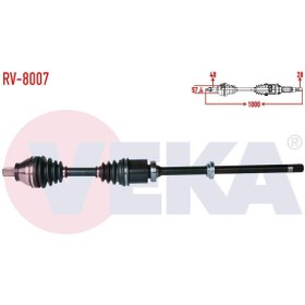 Resim Genel Markalar Komple Aks Sag Ön Land Rover Freelander Iı (FA) 2.2 Td4 A-t Uzunluk 1000 Mm 2006-2014 