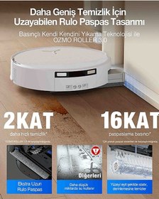 Resim Ecovacs T90 Pro Omni Robot Süpürge Beyaz 