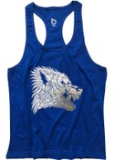 Resim BLUU Wang Fitness Gym Tank Top Sporcu Atleti 