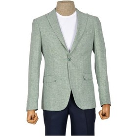Resim Cengiz İnler Kırçıl Desen Tek Düğme Slim Erkek Ceket 001 