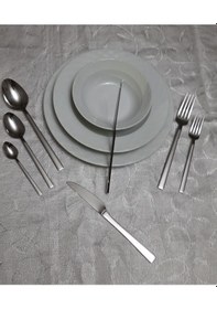 Resim Kardelen Çubuk 12 Kişilik 84 Parça Kaşık Çatal Bıçak Seti Çelik 