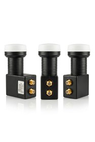 Resim Atlanta Ultra+ Twin Çiftli Çift Çıkışlı LNB (Gold F Konnektör/2 Uydu Alıcıda Kullanım) 