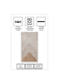 Resim West Home Makinede Yıkanabilir Kaymaz Taban Leke Tutmaz Modern Salon Halısı Mutfak Halısı Ve Yolluk Wh 586 Sand Yolluk 