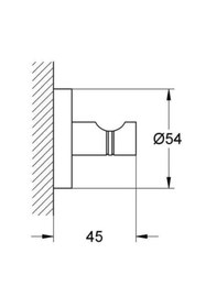 Resim Grohe Essentials Banyo Askısı 40364a01 