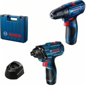 Resim Bosch GSR 120-LI + GDR 120-LI 2x2.0Ah Çift Akülü Delme Vidalama Makinesi Set - 06019G8023 