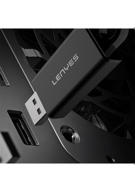 Resim Lenyes Lr201 Usb Bluetooth 5.1 Wireless Transmitter Adaptör Siyah 