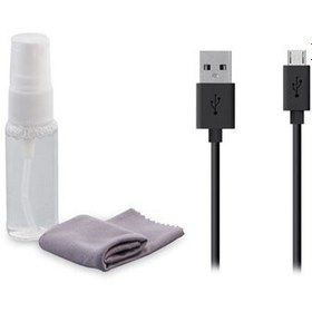 Resim Slx-375 1M Temizleme Sprey + Micro Fiber Micro Usb Kablo 3 İn 1 Set 