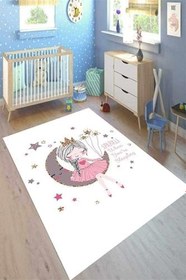 Resim Cotton Şönil Kaymaz Tabanlı Yıkanabilir Antibakteriyel Dijital Baskı Çocuk Halısı, CK-10008A-CTN-100X300 