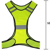 Resim Didadodo Hafif Nefes Alabilir File Yansıtıcı Yüksek Görünürlük Güvenlik Yeleği Koşu Yürüyüş Bisiklet Koşu İçin Ekipman Sarı Sarı 