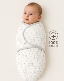 Resim Mimocan 0-4 Ay Bebek İçin %100 Pamuk Kundak, Cırt Cırtlı, Yumuşak Penye Kumaş, Nefes Alan Kumas 