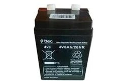 Resim Ttec 4V 6Ah Bakımsız Kuru Akü Işıldak Fener Akü 