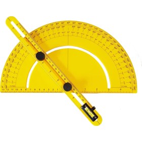 Resim Titi 3301 Çok Fonksiyonlu Dereceli Plastik Açı Bulucu Gönye 0-180 Derece 