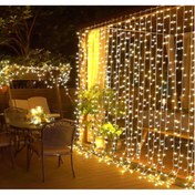 Resim Perde Led Sarı Işık 3 x 3 