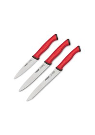Resim Pirge Duo Profesyonel Mutfak Bıçak Seti Kırmızı 