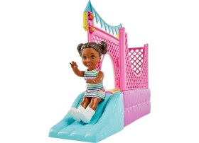 Resim Melek Store HHB67 Barbie Bebek Bakıcısı Skipper Oyun Evi Seti 