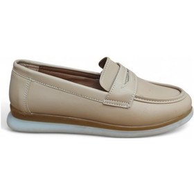 Resim Kadın Günlük Ortopedik Taban Rahat Ayakkabı Bej Bej 