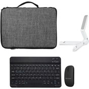 Resim Microcase Huawei Matepad 11 2021-2022 Tablet Çanta + Bluetooth Klavye + Mouse + Tablet Standı - Al8112 