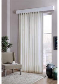 Resim Lisse Home Standart Saten Güneşlik Perde Ekru Renk Ekru 