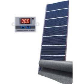 Resim Oxa 65X25 cm Dijital Termostatlı Keçeli Halı Altı Karbon Film Isıtıcı 