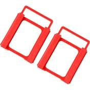 Resim 2x Kırmızı 2.5 "ila 3.5" SSD HDD Montaj Adaptörü Braketi Sabit Disk Sürücü Tutucu 