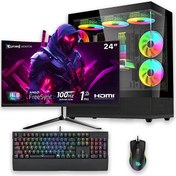 Resim e-Vix Faunus Intel Core i5 12400F 24" 16 GB RAM 512 GB SSD M.2 NVMe RTX 4060 12 GB FreeDOS Oyun Bilgisayarı İzoly