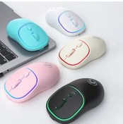 Resim İmıce W-618 Şarj Edilebilir 4 Düğme 1600 Dpı 2.4ghz Bilgisayar Pc Dizüstü Bilgisayar İçin Sessiz Kablosuz Fare Mavi Diğer 