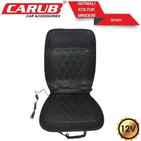 Resim Carub Koltuk Minderi Isıtmalı Siyah 12v 