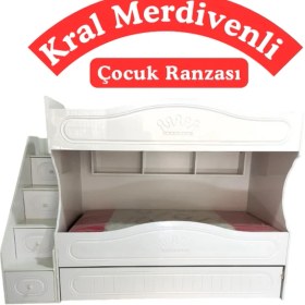 Resim Mürsel Kral Merdivenli Çocuk Ranzası 