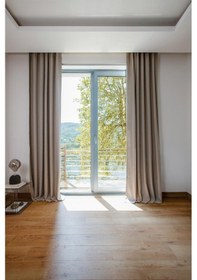 Resim Olea 140x270 Cm 2 Adet Fon Perde Gri 