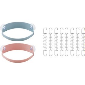 Resim Guangdong Spirit Wonder Magic Askılar Metal Yerden Tasarruflu Askılar Mutfak Yaratıcı Emme Çöp Torbası Tutucu ile 8 Paket 