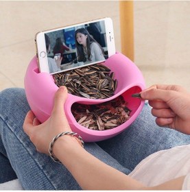 Resim Keyif Çerezlik Telefon Standlı Çerez Kasesi Pembe 