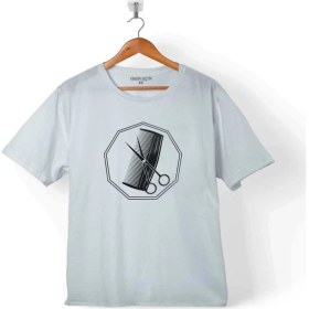 Resim Kendim Seçtim Kuaför Makas Tarak Saç Sakal Berber Barber Çocuk T-Shirt 