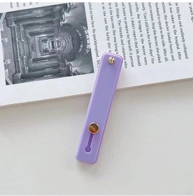 Resim Goldenqian Şeker Renk Parmak Yüzük Tutucu Silikon Telefon El Bandı Tutucu İphone Bileklik Kayış İtme Çekme Kavrama Standı Braketi Toptan 8 8 