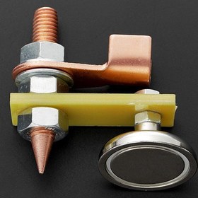 Resim Güçlü Manyetik Kaynak Toprak Kelepçesi, Metal Onarım Toprak Bağlantısı, Yüksek İletkenliğe Sahip Elektrik Kaynak Makinesi Topraklama Kelepçesi, Pilsiz 