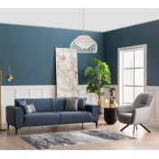 Resim Weltew Home Stil Koltuk Takımı 3+1 Gri - Mavi 